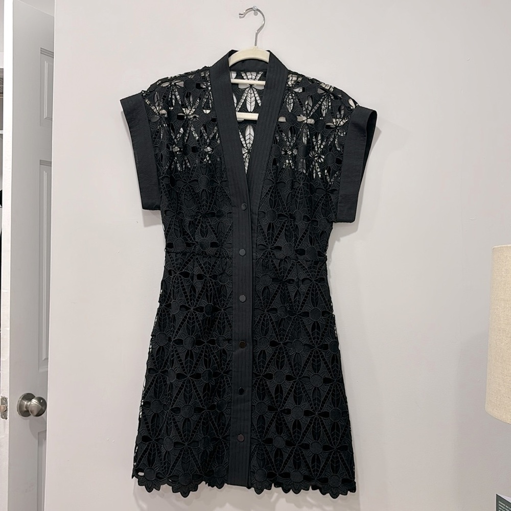 Mini Black Cutout Dress by Sandro